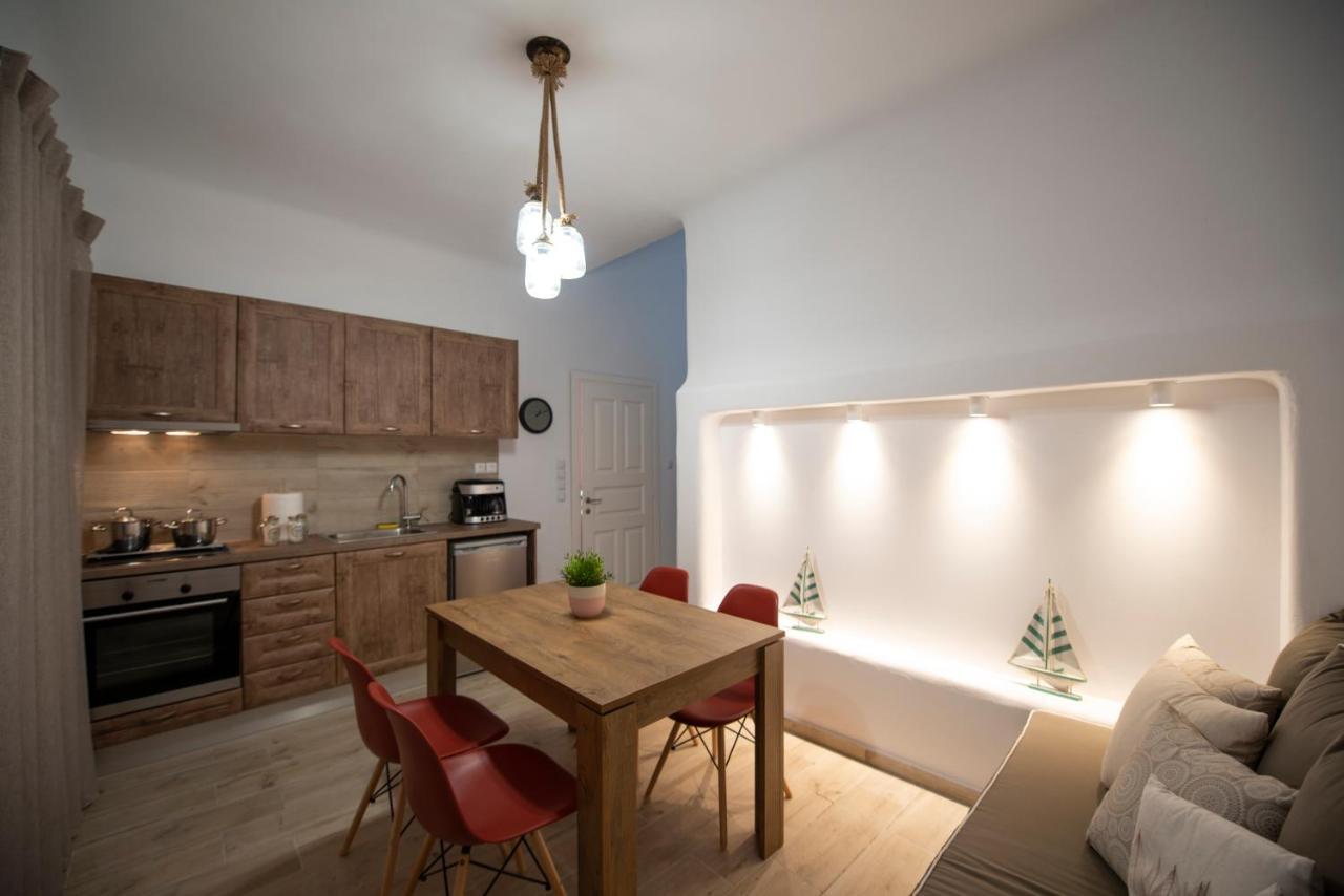 Superior Beachfront Apartment 1 With View To The Aegean Sea Panormos  Exterior photo
